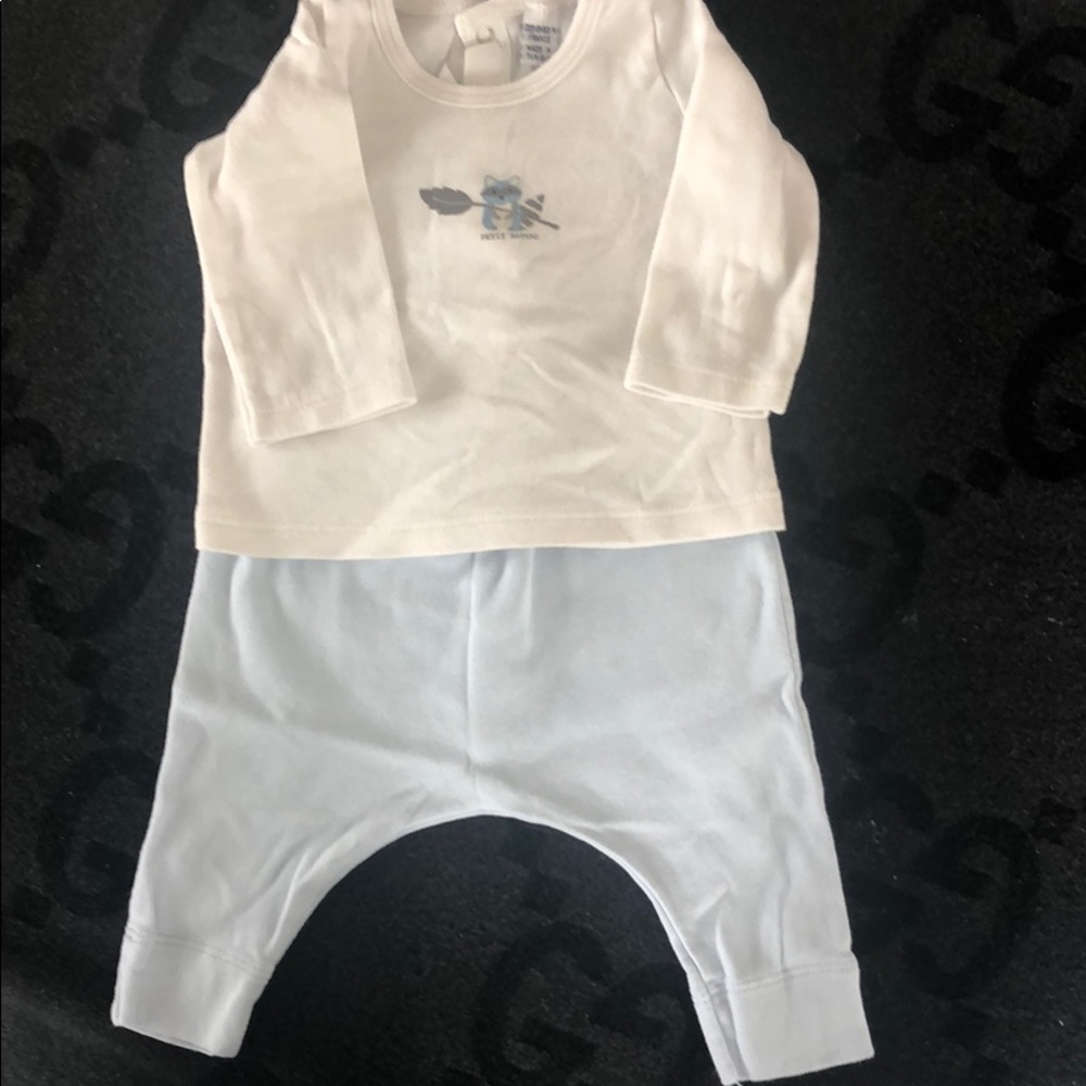 Adorable Petit Bateau matching pants and shirt